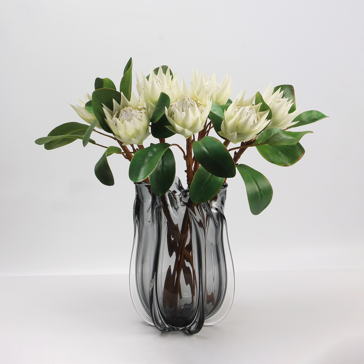 Hyper-Realistic Artificial Crown Mini King Protea - 3 Stems per Set