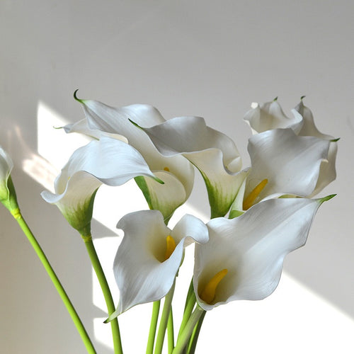 Artificial Calla Lilies, PU Real-Touch Faux Flowers(Set of 8)