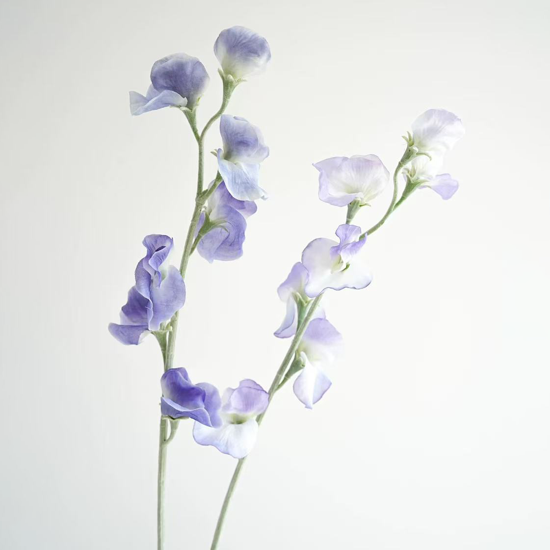 Artificial Sweet Peas - Single-Stem Pea Flowers(6 stems per set)