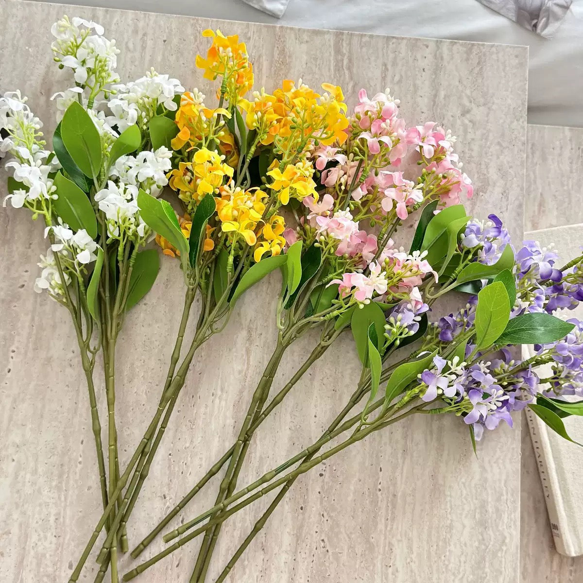 Hyper-Realistic Artificial Sweet Osmanthus (Thousand-Mile Fragrance) - 10 Stems per Set