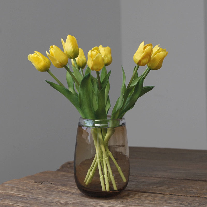 Hyper-Realistic Real-Touch Single-Stem Tulip - 6 Stems per Set