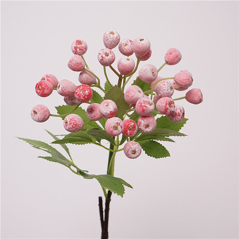 Hyper-Realistic Artificial Small-Branch Blueberry - 5 Stems per Set