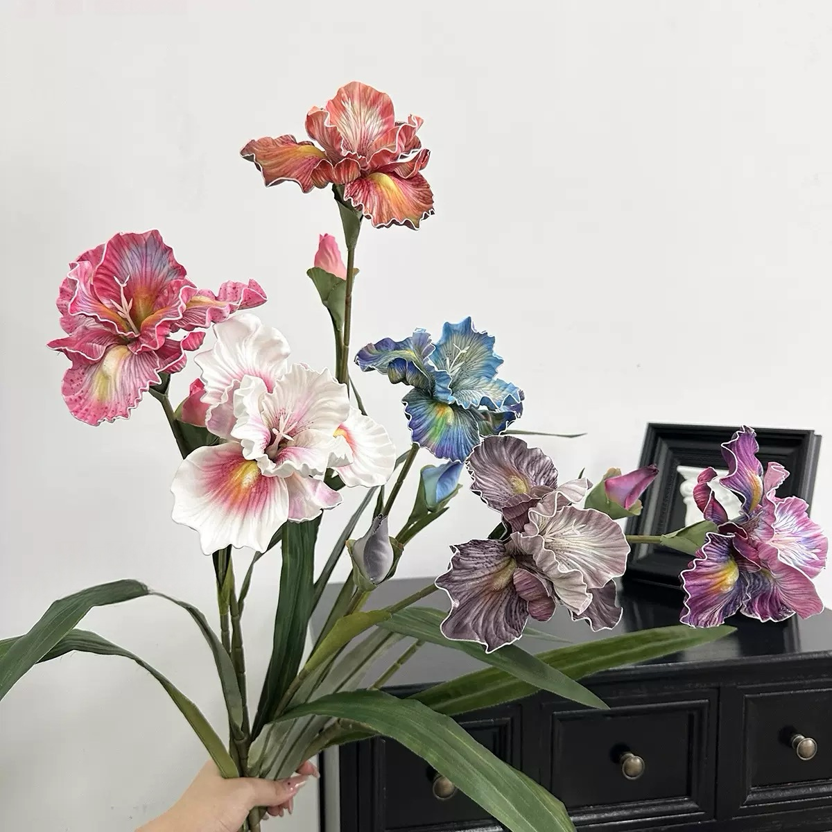 Vintage Alice Iris Artificial Flowers (Set of 6)