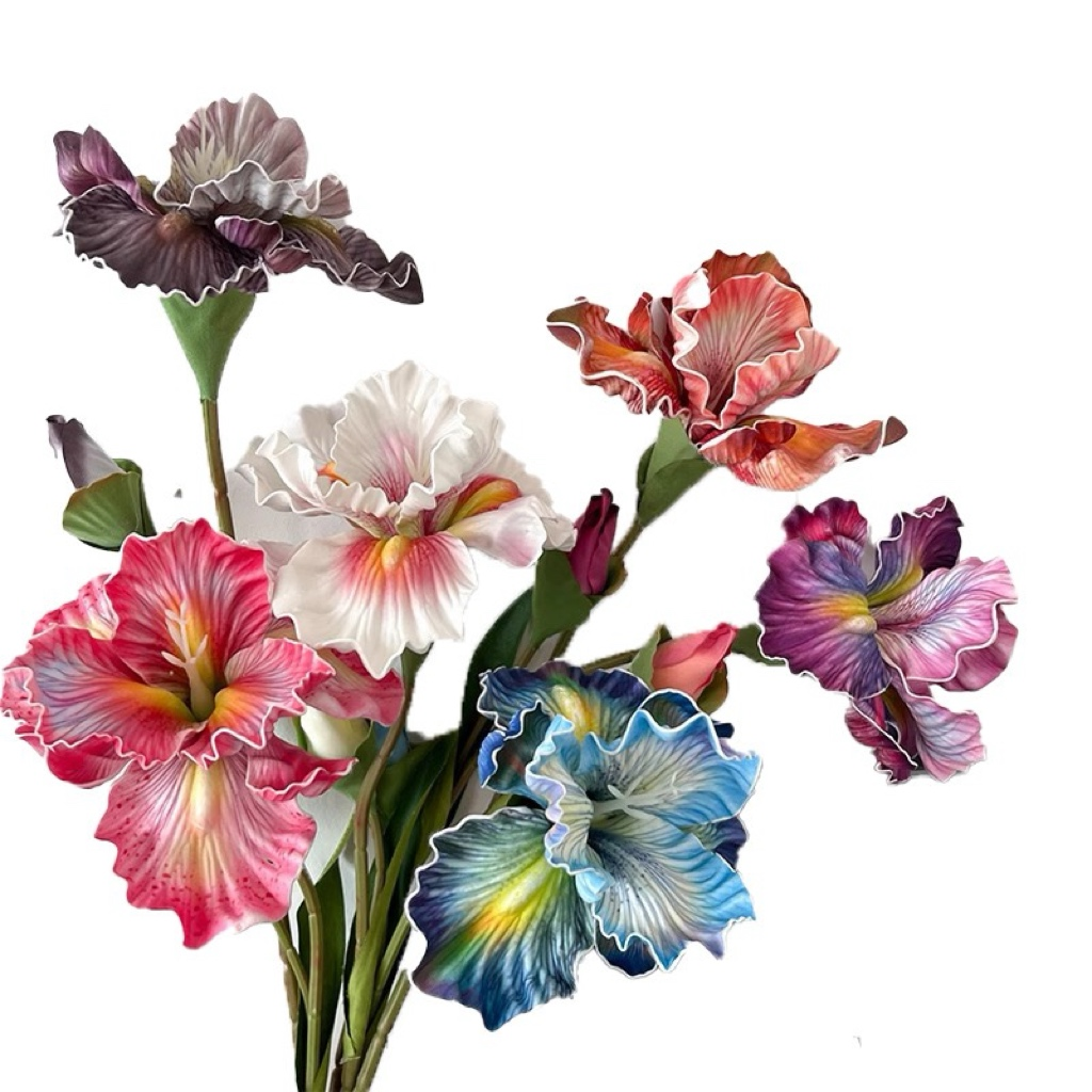 Vintage Alice Iris Artificial Flowers (Set of 6)