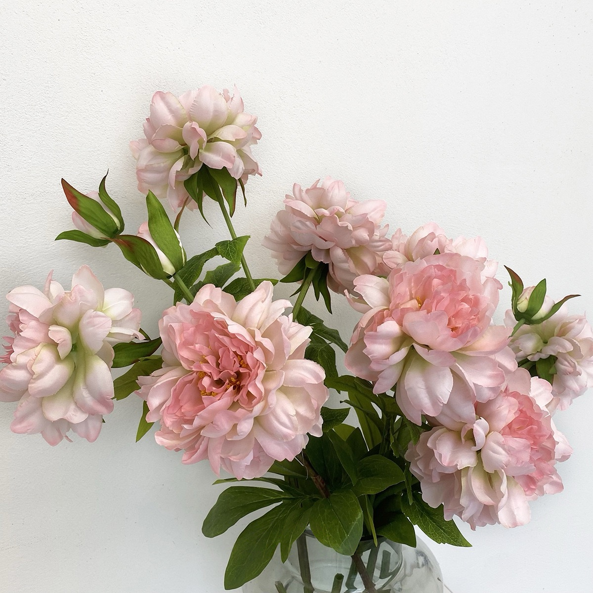 High-end Hibiscus Peony Peony Artificial Flowers (Set of 4, Vase Not Included)