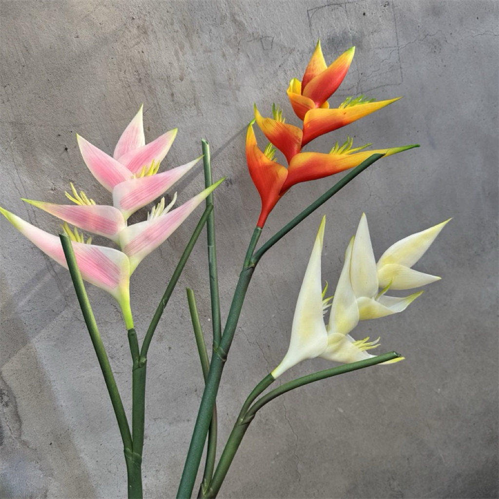 High-Quality Tropical Bird of Paradise Artificial Flowers(Set of 4)