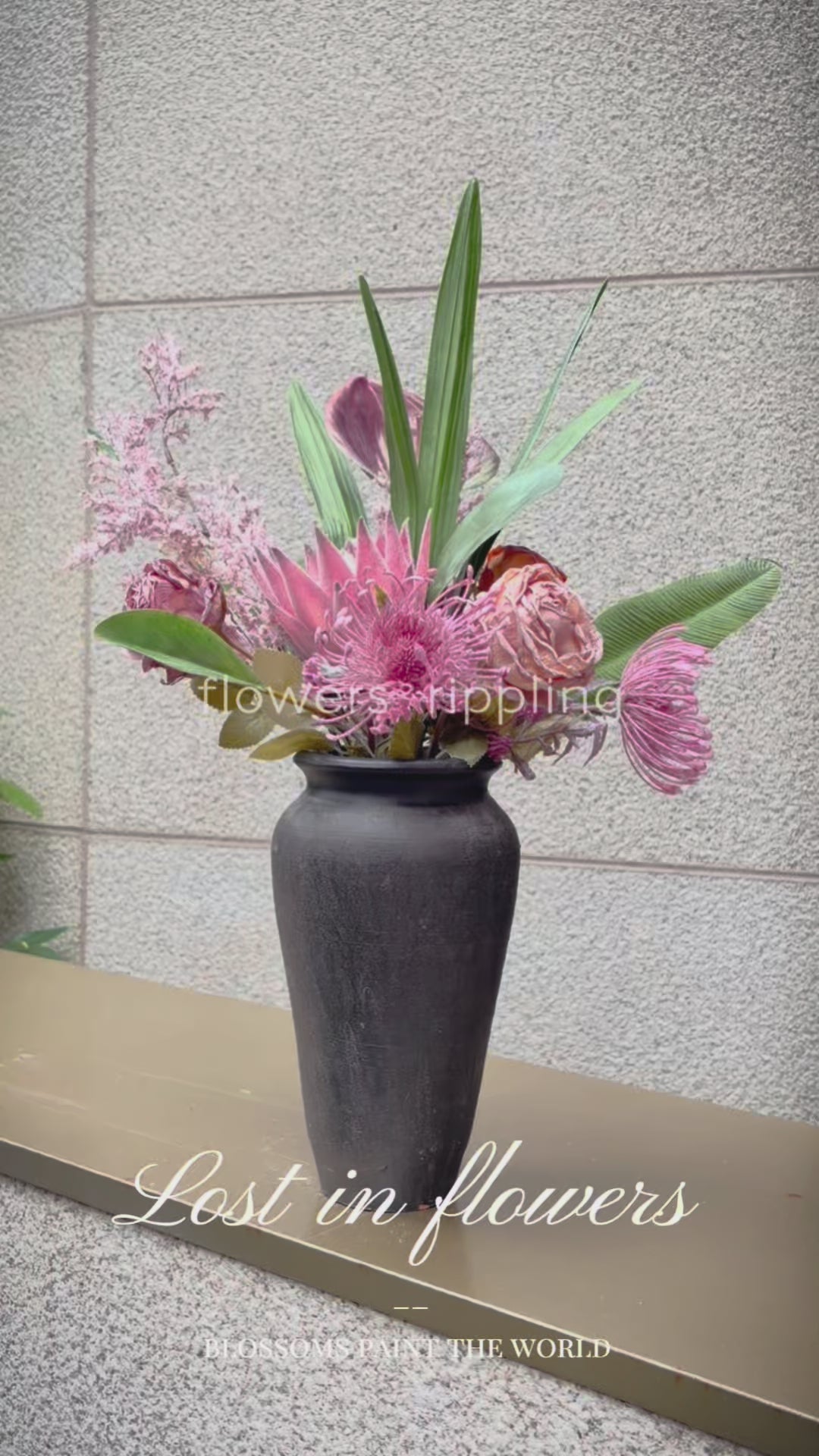 Ultra-Exquisite Niche Protea Artificial Vase Flowers (Vase Not Included)